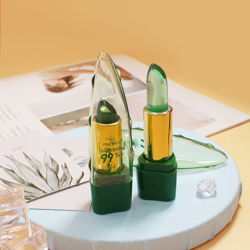 Aloe Vera Gel Jelly Color-changing Lipstick Moisturizing Moisturizing Repair Plant Care Lip Balm